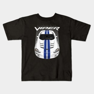 Viper SRT10-white and blue Kids T-Shirt